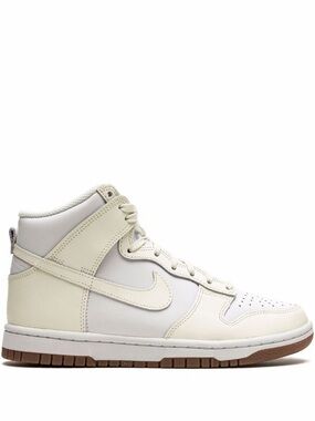 Nike Dunk High in Sail and Cream with Gum Outsole